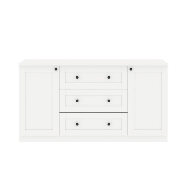 SB Design Square ตู้เตี้ย รุ่น Moneta สีขาว 150x45x80 ซม แบรนด์ KONCEPT FURNITURE