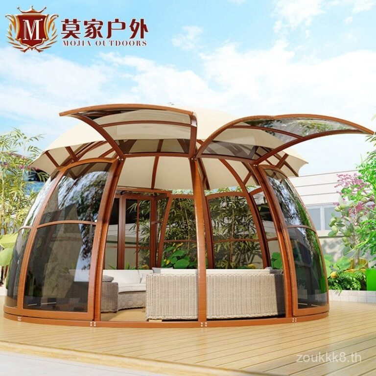 ศาลาสนามกลางแจ้งโมเจีย ทรงกลม สไตล์ยุโรป โรงแรม รีสอร์ต พื้นที่สวยงาม วิลล่า สวน ระเบียง ห้องอาบแดด UFO