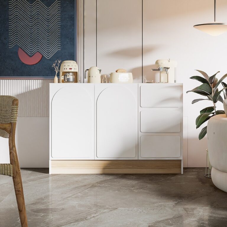 Koncept Furniture ตู้เตี้ย KCPLAY รุ่น NORDIS สีขาว 140X40X95 ซม แบรนด์ KONCEPT FURNITURE