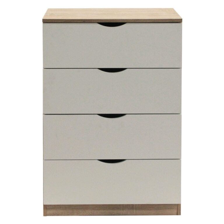 SB Design Square ตู้เตี้ยลิ้นชัก รุ่น Pody สีขาว 60x40x90 ซม แบรนด์ KONCEPT FURNITURE