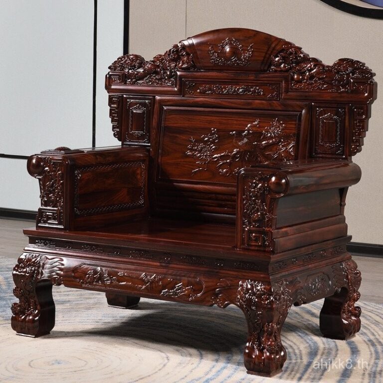 ชุดโซฟาไม้โรสวูด เฟอร์นิเจอร์จีนคลาสสิก Ming และ Qing ไม้โรสวูดแอฟริกัน ไม้โรสวูดดำอินโดนีเซีย โซฟาเก้าห้าสูงสุด