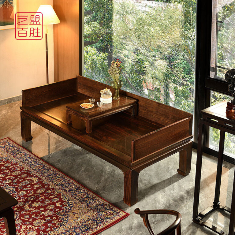 เตียงอรหันต์ไม้พะยูนลาว Yimeng Baisheng สไตล์จีน Ansiyuan เก้าอี้นอนไม้แดง สไตล์เซน เฟอร์นิเจอร์สไตล์หมิง