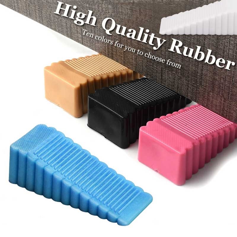 1 ชิ้นความปลอดภัยซิลิโคนประตู Stop Stoppers บล็อก Wedge Doorstops ประตู Home Office ประตูด้านหลัง Retainer Anticollision หยุด