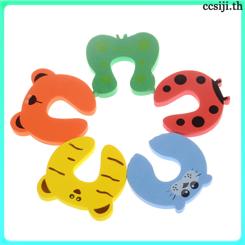 1pcs ประตูกั้นนิ้วเด็ก ป้องกันมือเล็กปลอดภัย คลิปล็อคประตูรูปสัตว์น่ารัก หยุดเสียงดัง ใช้งานง่ายในบ้าน ของเล่นเด็กปลอดภัย ป้องกันนิ้วหนีบ