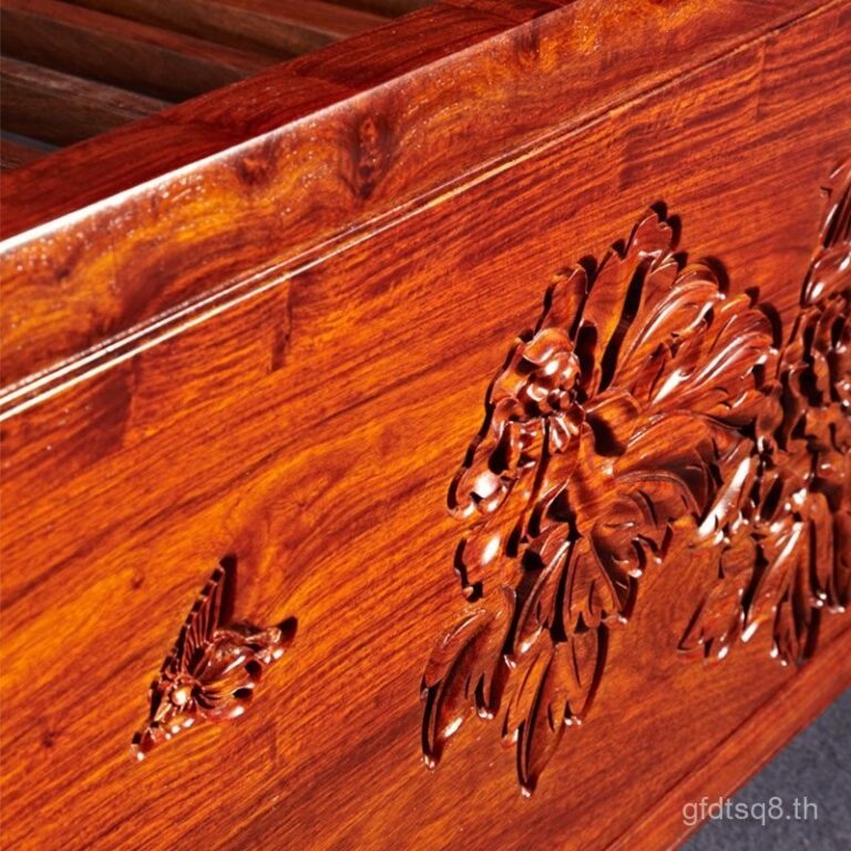 รุ่นใหม่ Century Mark Rosewood เตียงคู่คลาสสิกเรียบง่ายทันสมัยขนาดใหญ่ 18 เมตร เฟอร์นิเจอร์ห้องนอน จัดส่งฟรี