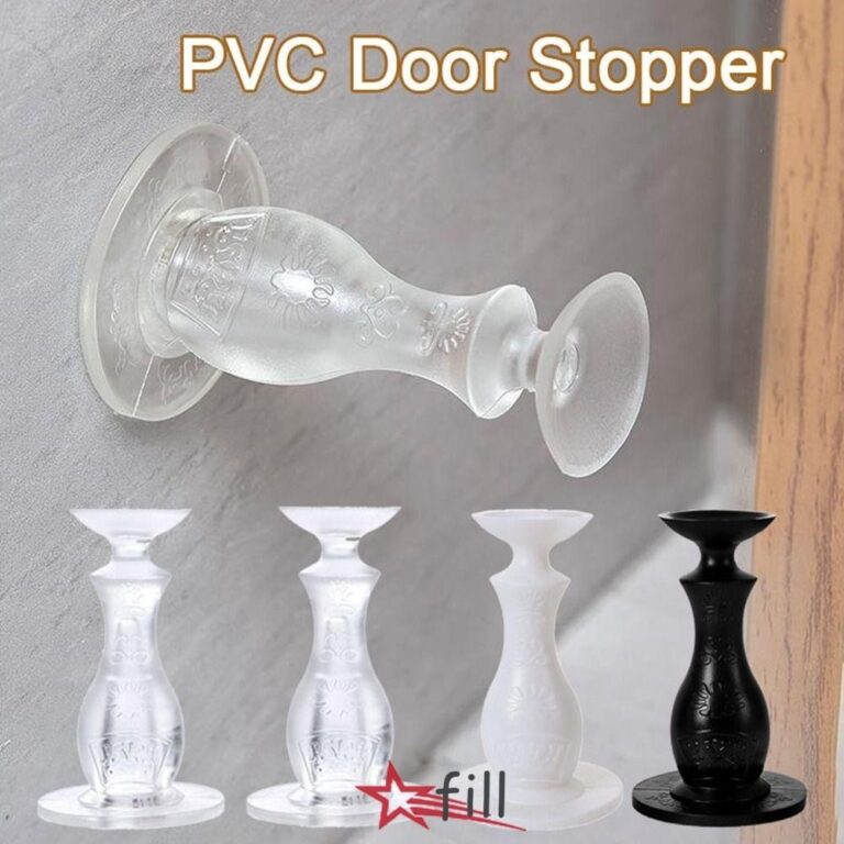 ฟิล ที่กั้นประตู ตัวป้องกันผนังแบบมีกาวในตัวที่วางพื้น ซ่อนป้องกันการชนกันของประตูดูดที่แข็งแกร่งบ้าน