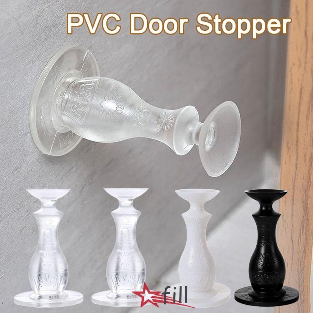 ฟิล ที่กั้นประตู ตัวป้องกันผนังแบบมีกาวในตัวที่วางพื้น ซ่อนป้องกันการชนกันของประตูดูดที่แข็งแกร่งบ้าน