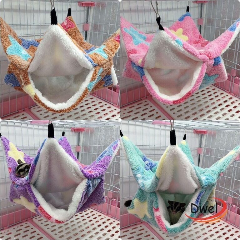DWEL Pet Hammock Ferret Rat ถุงนอนสัตว์เลี้ยงตุ๊กตาอบอุ่น