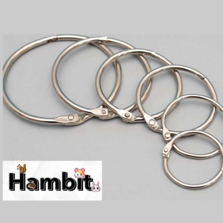 Hambit ห่วงเหล็กกลม ห่วงกรงนก ล็อคกรง อุปกรณ์นกแก้ว