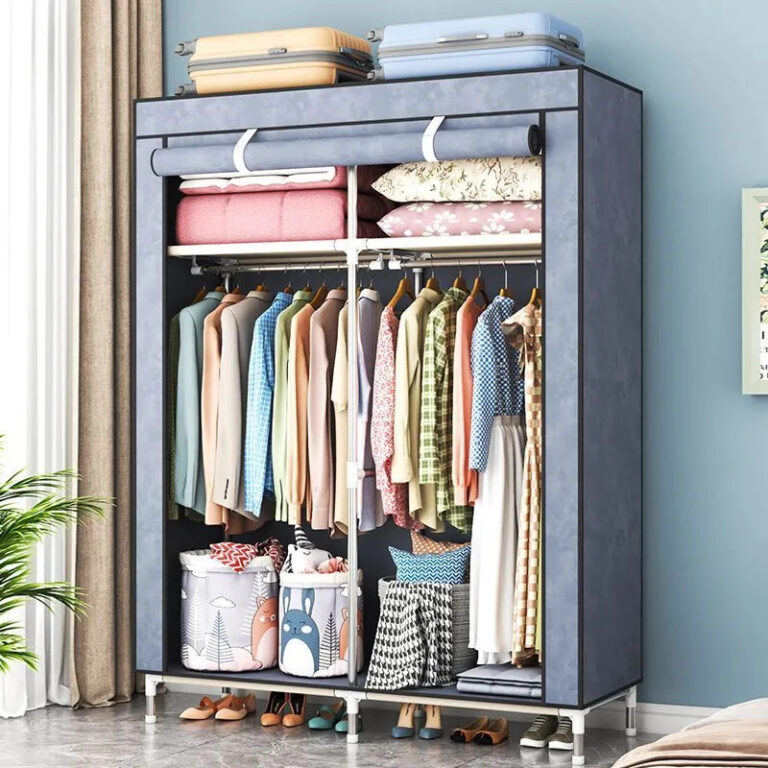 AKOM ตู้เสื้อผ้า 7090105118CM ตู้เสื้อผ้ามัลติฟังก์ชั่น ตู้เสื้อผ้าผ้า ราวแขวนผ้าชั้นวางของอเนกประ มีหลายสีให้เลือก