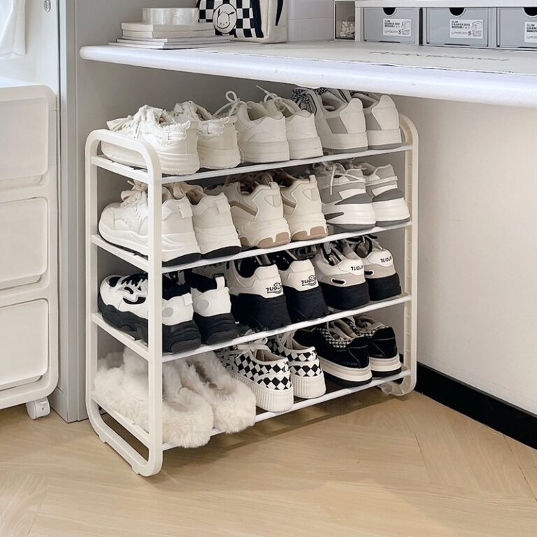 ME ชั้นวางรองเท้า อเนกประสงค์ สไตล์มินิมอล มีให้เลือก 45 ชั้น ผลิตจากท่อสแตนเลสโครงสร้างแข็งแรง ทนทาน ดีไซต์สวย