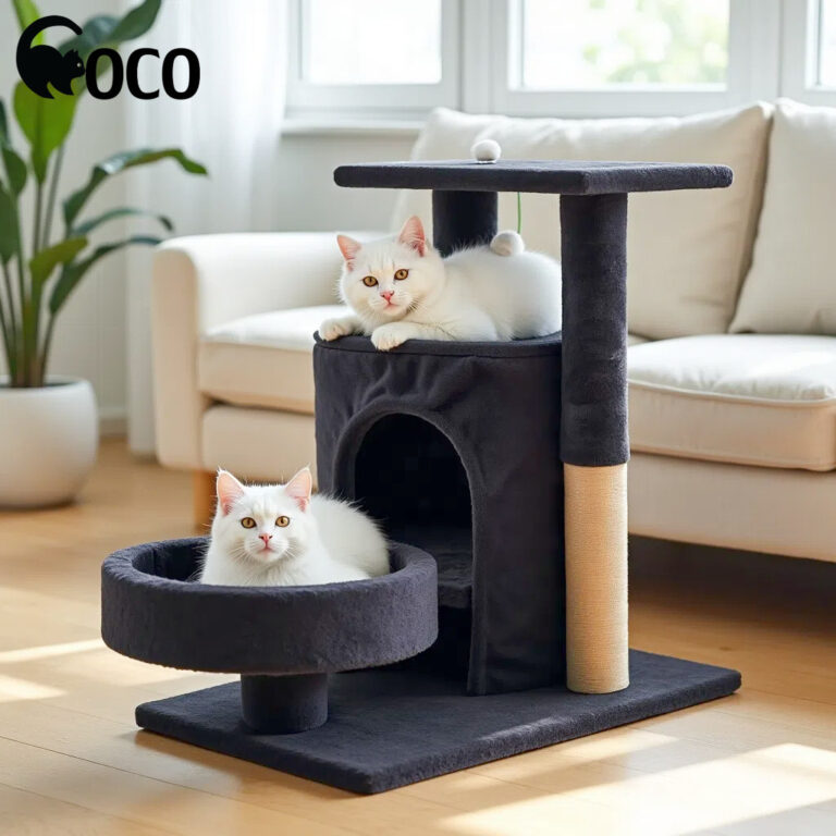 COCOPET อพาร์ทเมนท์แมวกามะหยี่ บ้านแมว เตียงแมว และกระดานขูดแมว อพาร์ทเมนท์แมวคอนโดแมวที่นอนแมว