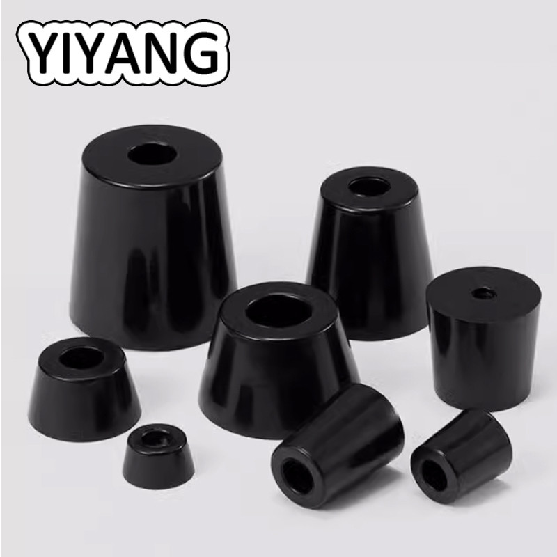 แผ่นยางกันชนประตู กันลื่น ขนาด 11 มม 47 มม สีดา จานวน 1 ชิ้น