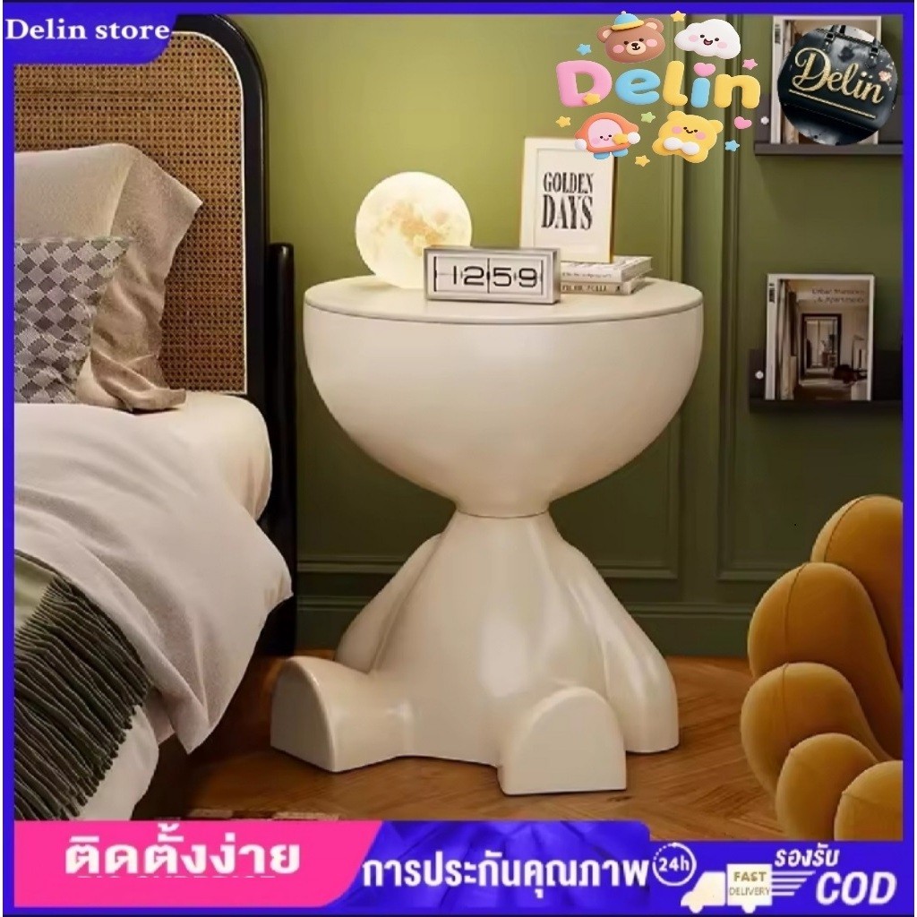 โต๊ะกาแฟ โต๊ะข้างเตียงที่เรียบง่าย การออกแบบที่สร้างสรรค์ ชั้นตกแต่งห้องนั่งเล่น Side Table