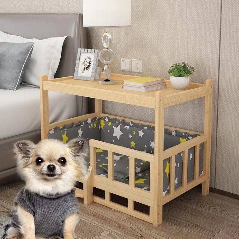 กรงหมา บ้านน้องหมา แมว ที่นอนสัตว์ บ้านหมา มาพร้อมกับชุดเครื่องนอนและเบาะรองนั่งที่ล้างทำความสะอาดได้