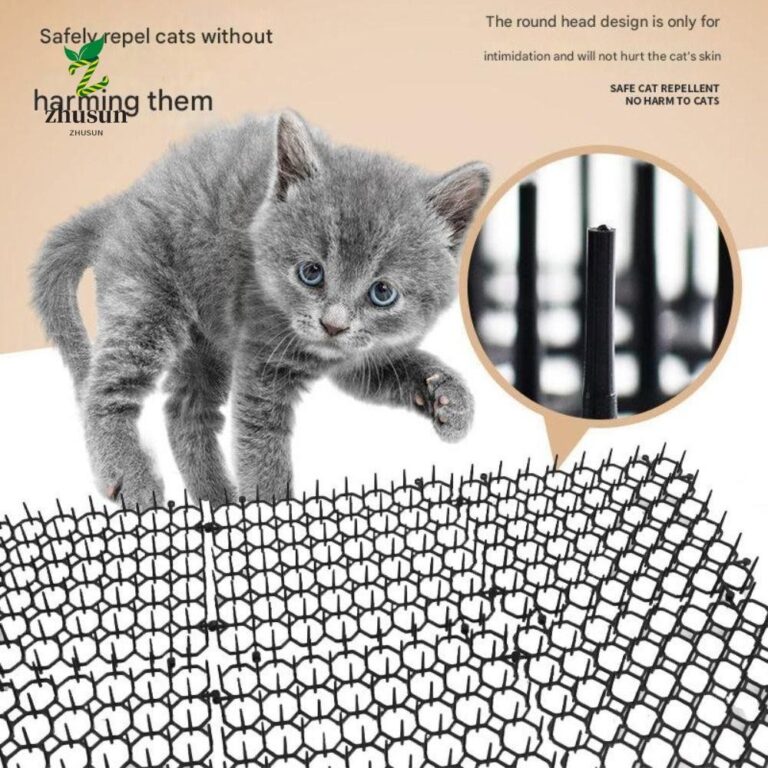 ZHUSUN Cat Repellent Mat พลาสติกไม่มี Harm Pet Anti climbing Mat ตารางสามารถซ้อน Soft Prick Antivandalism Mat ในร่มและกลางแจ้ง