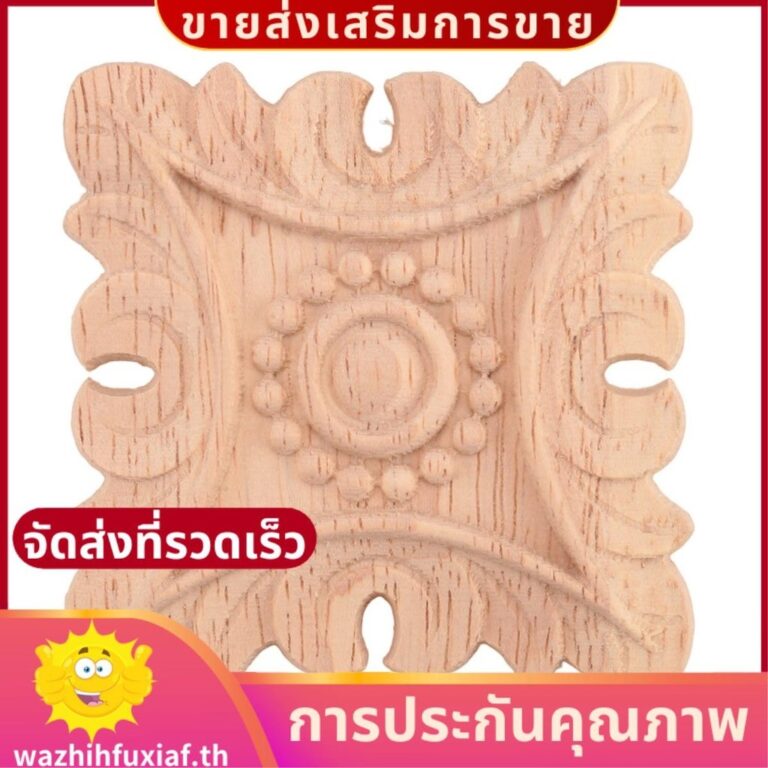 Vintage Unpainted ไม้แกะสลักมุม Onlay Applique กรอบพื้นหลังเฟอร์นิเจอร์บ้านผนังตู้ตกแต่งประตู wazhihfuxiafth