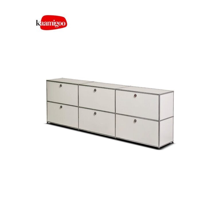 ตู้ข้างโมดูลาร์สไตล์มินิมอลอิตาลี Komo Ge สไตล์วินเทจ ตู้เก็บของสแตนเลสเรียบง่ายสำหรับบ้าน