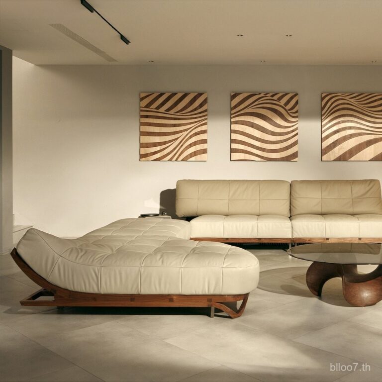 ยิ๊ก ชุดโซฟา Eureka โครงไม้เนื้อแข็งวอลนัทสีดำ หุ้มหนัง Nappa สไตล์โมเดิร์นมินิมอล