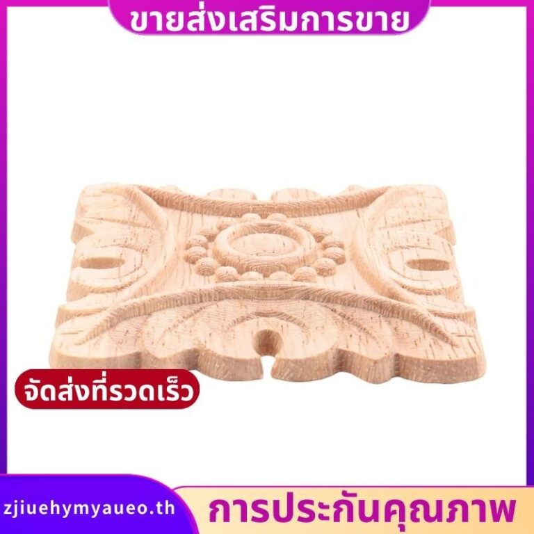 Vintage Unpainted ไม้แกะสลักมุม Onlay Applique กรอบพื้นหลังผนังตู้ตกแต่งประตู zjiuehymyaueoth
