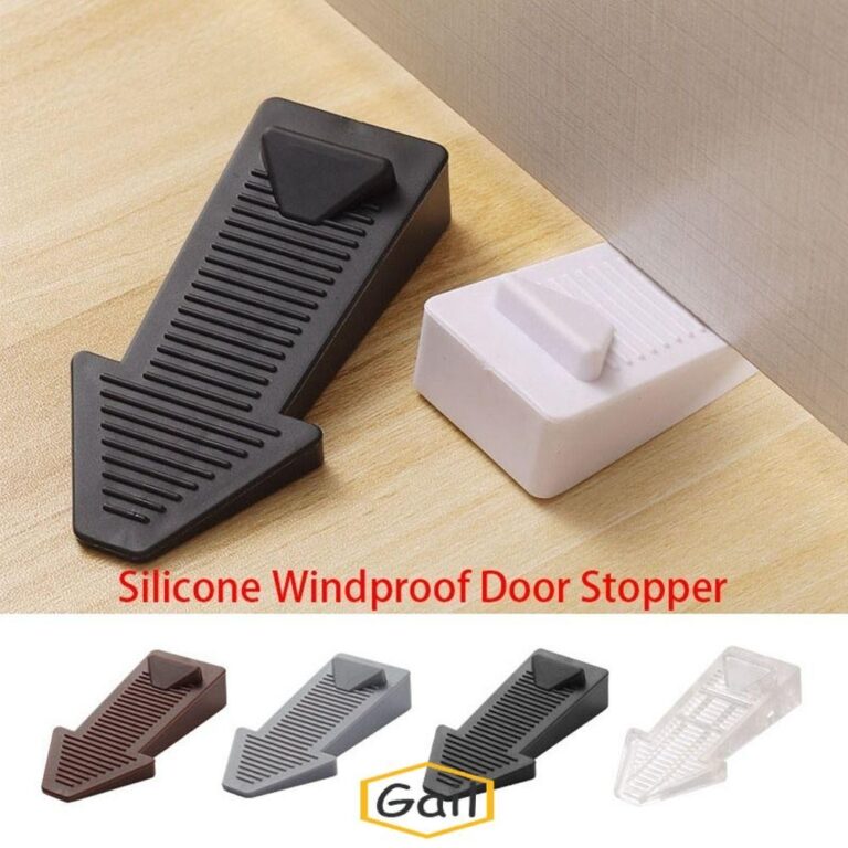 ชอล์ก ที่ยึดพื้น ตัวป้องกันผนังกันลื่นที่กั้นประตู ป้องกันการชนกันที่ซ่อนอยู่คงที่ที่กั้นประตูห้องนอน