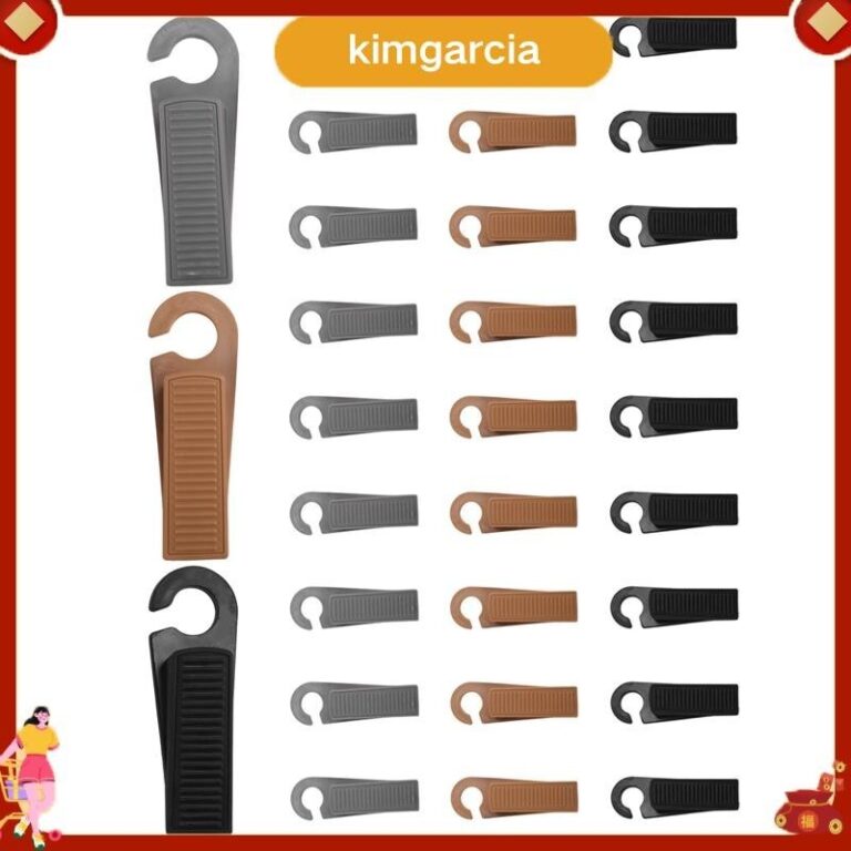 kimgarcia 30PCSประตูStop Block Wedge Stop ประตู Home Officesประตูด้านหลัง Retainer Impact Stopper กันชนประตูพร้อมตะขอ
