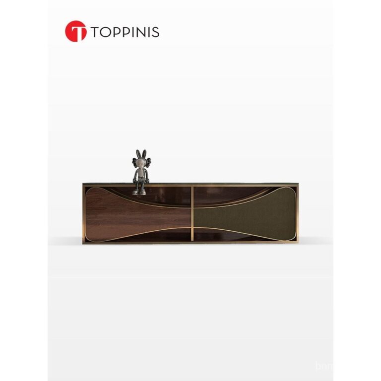 ตู้ข้างหินอ่อน Toppinis แสงธรรมชาติ หรูหรา ตู้เก็บของติดผนังระดับสูง สำหรับห้องนั่งเล่น ตู้ข้างสไตล์มินิมอลอิตาลี