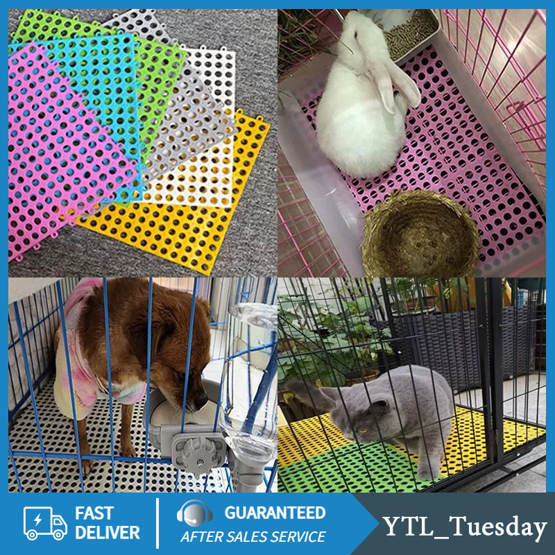 YTLแผ่นรองพื้นสัตว์เลี้ยงตาข่าย แผ่นรองพื้นสุนัขพลาสติกแผ่นรองพื้นอ่อนนุ่มทนต่อการกัดไม่ติดเท้า