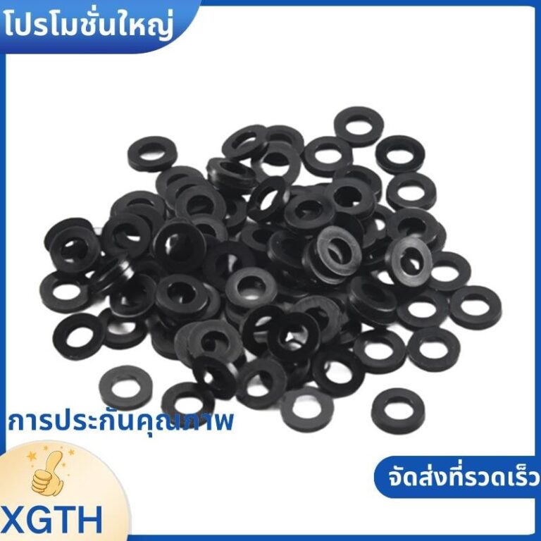 M3 x 6 มมx 1 มมไนลอนแบนฉนวนเครื่องซักผ้าปะเก็น Spacers สีดา 200 ชิ้น xgaminfhciifuehth