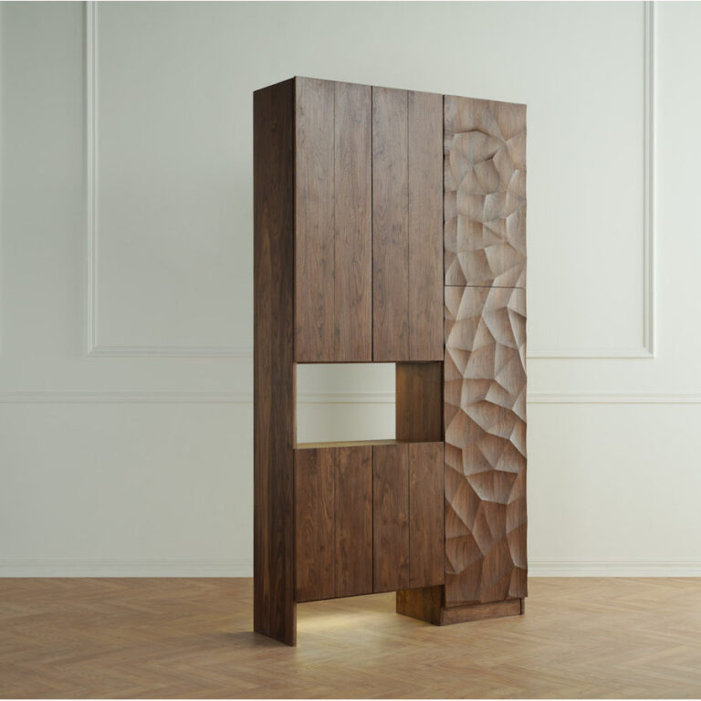 ใช่แล้ว ตู้ไซด์บอร์ด Drake สำหรับห้องรับประทานอาหาร ทางเข้า ห้องโถง ตู้ไม้ Walnut สีดำ ไม้เมเปิลแข็ง ดีไซน์เรียบง่ายดั้งเดิม