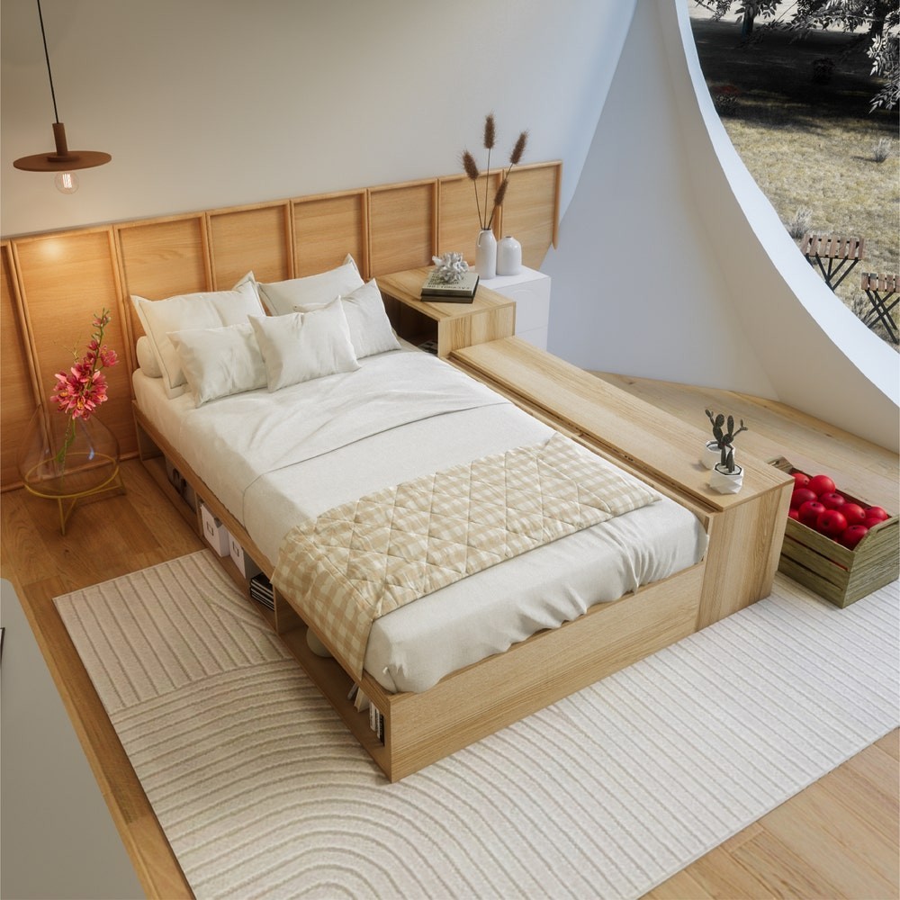 SB Design Square เตียง 35 ฟุต KCPLAY รุ่น FANTASY สีไม้อ่อน 148x203x60 ซม แบรนด์ KONCEPT FURNITURE