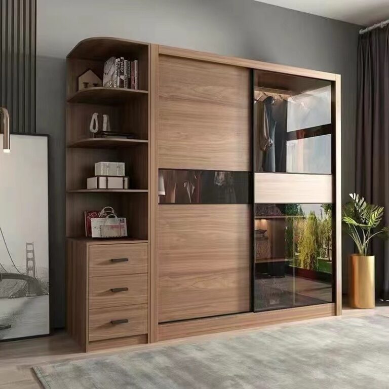 ตู้เสื้อผ้าบานเลื่อนสไตล์นอร์ดิกตู้เสื้อผ้าบานกระจก