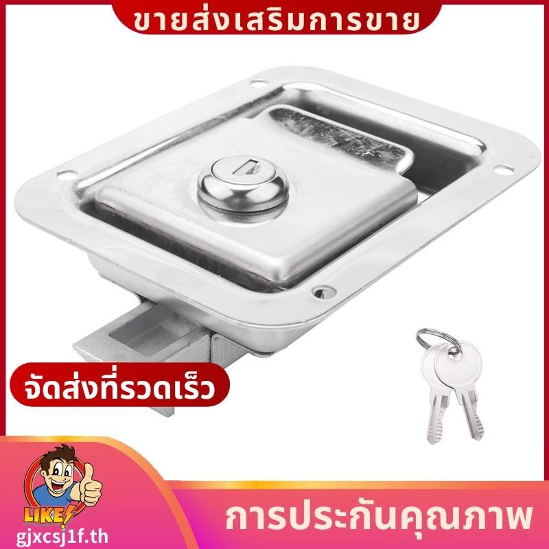 Paddle Slam Latch พร้อมตัวล็อคและกุญแจ Travel Trailer ล็อคสแตนเลส RV ประตู Latch Heavy Duty Flush Mount Handle Latchgjxcsj1fth