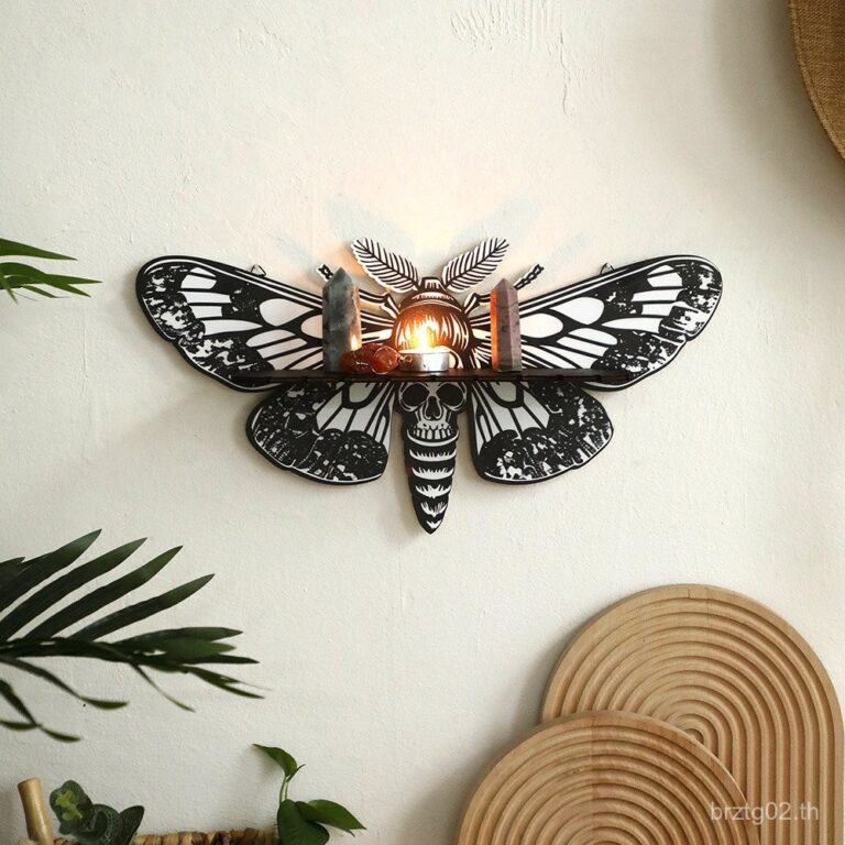 ของขวัญใหม่ ชั้นวางคริสตัลรูปผีเสื้อไม้กลวง ตกแต่งบ้านเรียบง่าย ห้องนอน งานฝีมือ