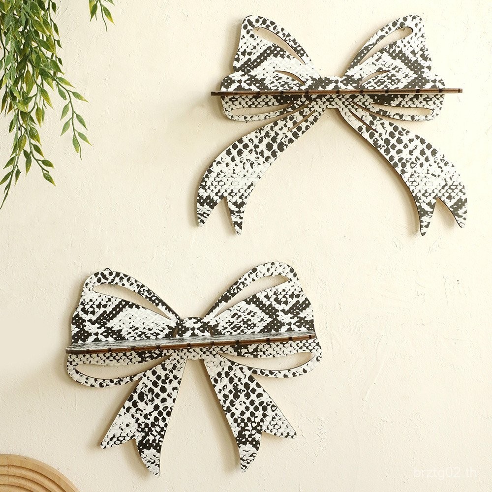 ของขวัญชั้นวางคริสตัลไม้ลายงูโบฮีเมียนสไตล์โบว์น็อตตกแต่งบ้านเรียบง่ายห้องนอนโฮมสเตย์