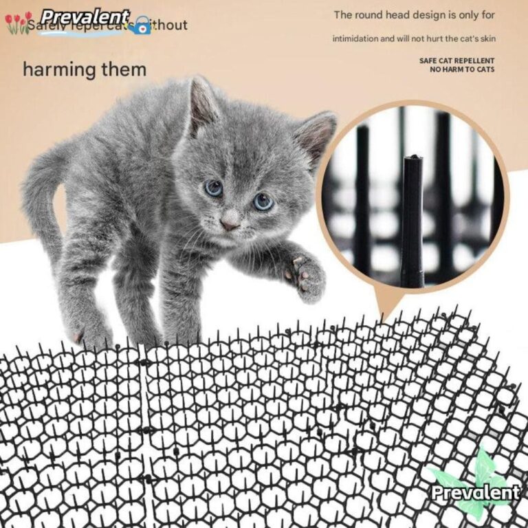PREVA Cat Repellent Mat พลาสติกสามารถซ้อนเสื่อป้องกันการปีนเขาสาหรับสัตว์เลี้ยง ไม่มี Harm Grid Soft Prick Antivandalism Mat ในร่มและกลางแจ้ง