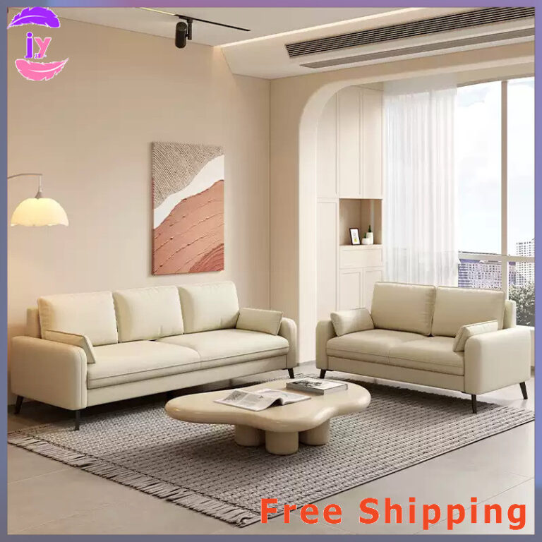 JY โซฟา โซฟาห้องนั่งเล่นที่เป็นมิตรสาหรับพื้นที่ขนาดเล็กโซฟาหนังอพาร์ทเมนต์