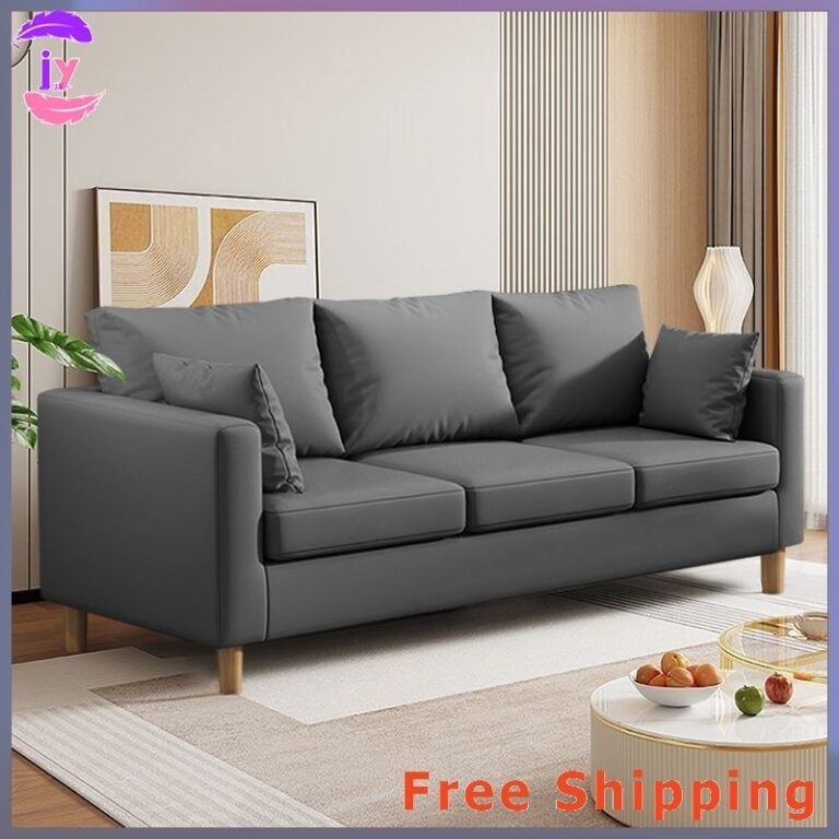 JY โซฟา โซฟาผ้า ห้องเช่าในห้องนั่งเล่นขนาดเล็ก ร้านขายเสื้อผ้า ที่นั่งสามคู่ อพาร์ตเมนต์มินิมอล โซฟาขนาดเล็ก คุณ