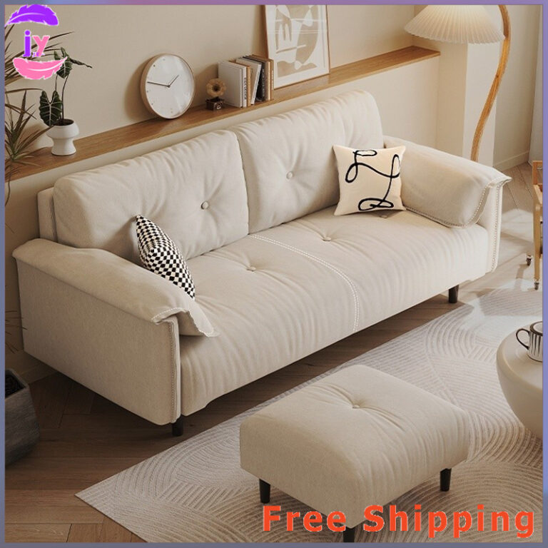 JY โซฟา ครีมทรายผมโมเดิร์น Simple Lazy Cat Scratch หนัง Cloud Lounge เก้าอี้โซฟา