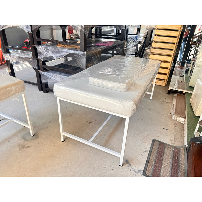 เตียงตรวจโรคทั่วไป พร้อมหมอน มาตรฐาน สสจที่ 80x180x72 cm สำหรับคลีนิคความงาม คลีนิคทั่วไป รับน้ำหนักได้ 300 kg