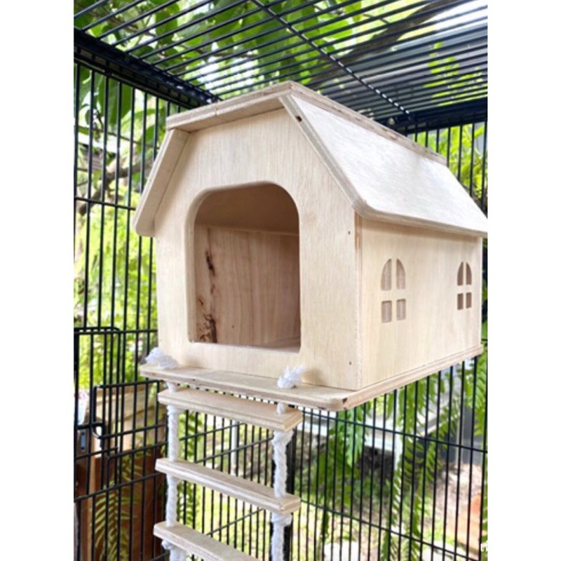 WC07 บ้านชูการ์ขนาดใหญ่ บ้านไม้สำหรับนก บ้านนก บ้านกระรอก