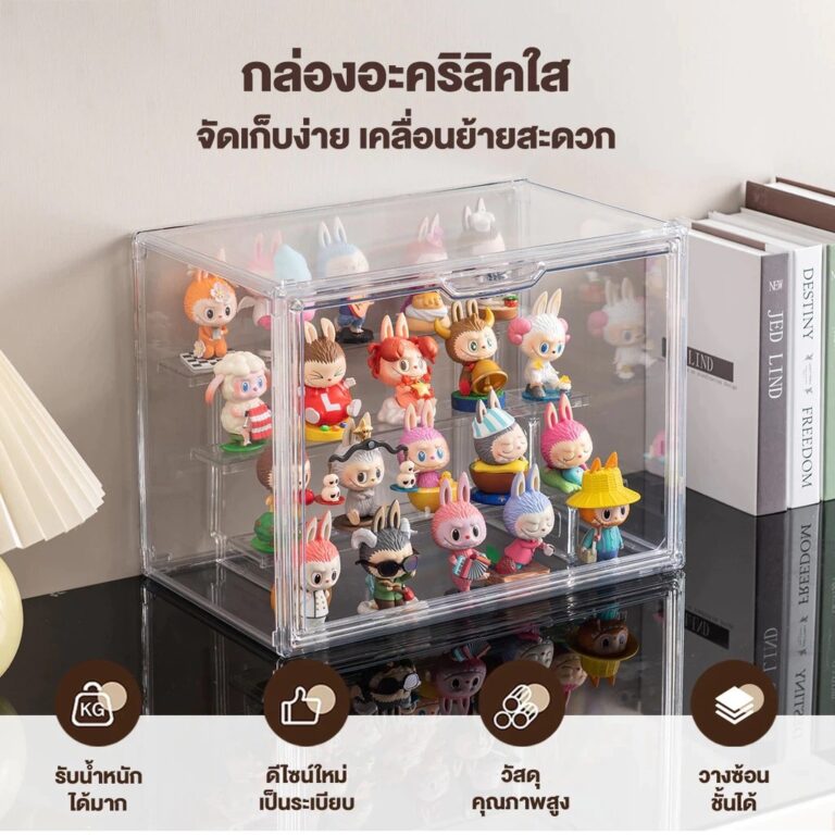 ส่งจากไทย ตู้โชว์ ชั้นวางโมเดล กล่องโมเดล หลายขนาก ติดตั้งง่าย ชั้นวางของ2345 กันน้ำ มีความโปร่งใส กล่องใส่โมเดล