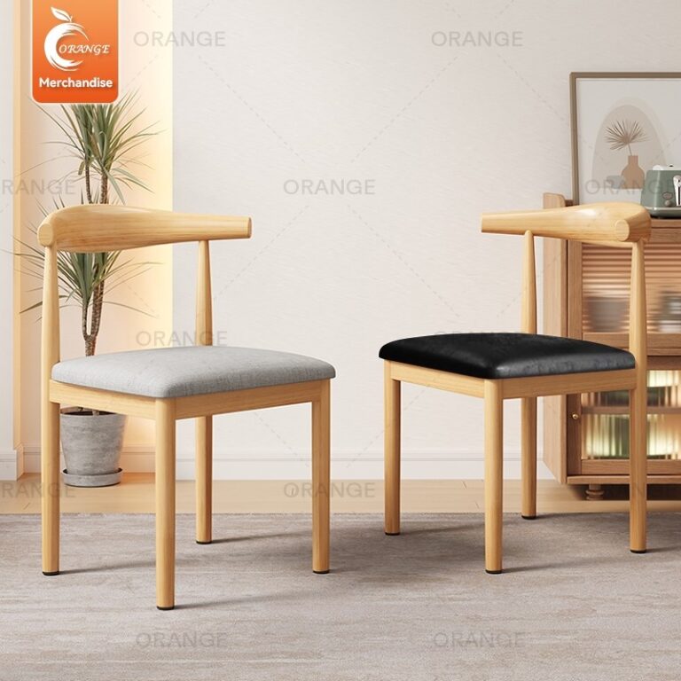 ORANGEสินค้าแนะนำ เก้าอี้ เก้าอี้กินข้าว มีพนักพิง เบาะนุ่มทันสมัย เบาะหนังส่งจากกรุงเทพ