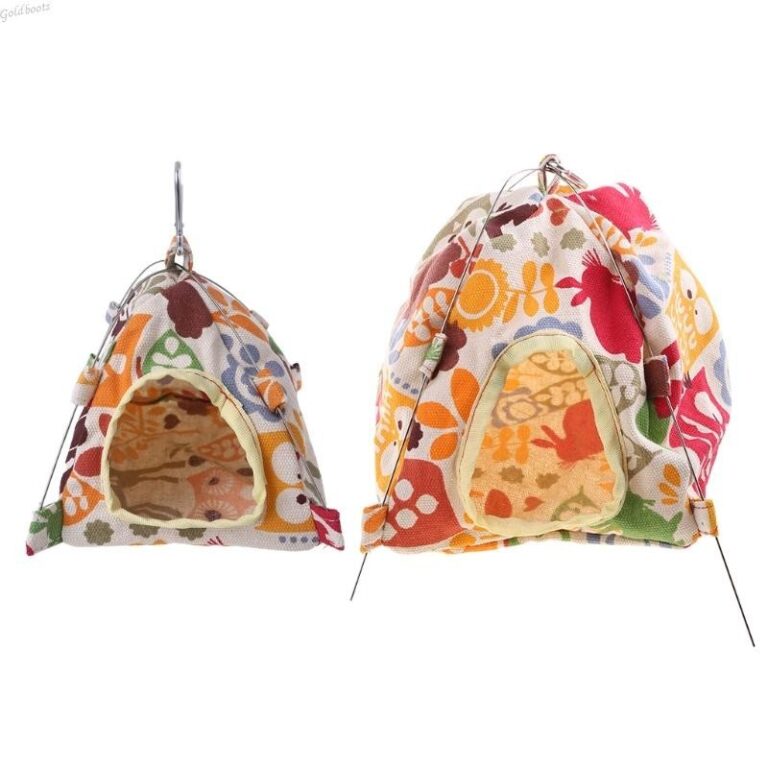 GB รังนกถ้าเตียงเต็นท์บ้าน Snuggle Hut แขวนเปลญวนกรง Hideaway สาหรับนกแก้ว Parakeet Cockatiel หนูแฮมสเตอร์เมาส์