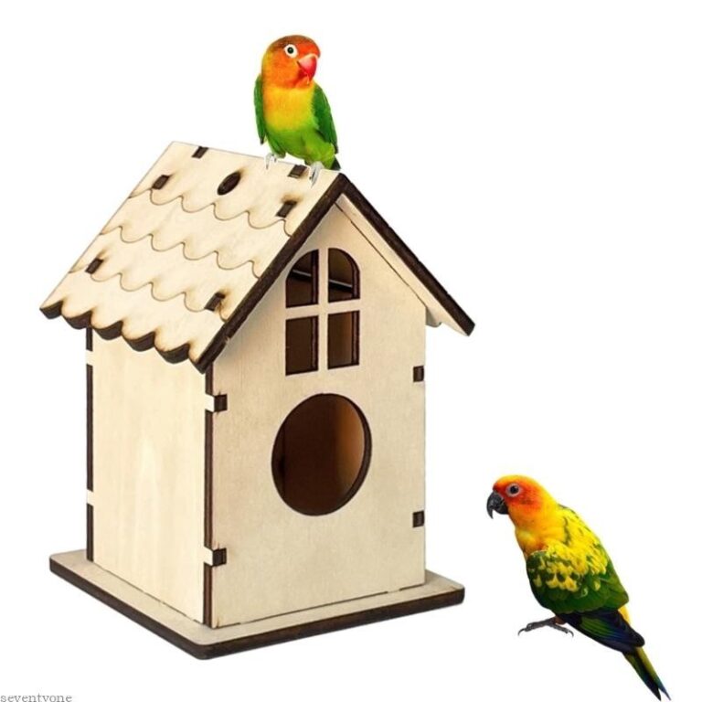 Seve Bird Nest ประกอบ Parrot Nest กรง DIY ของเล่นสาหรับ Parakeets Cockatiels DIY Nesting กล่องสาหรับนกปีนเขา DIY