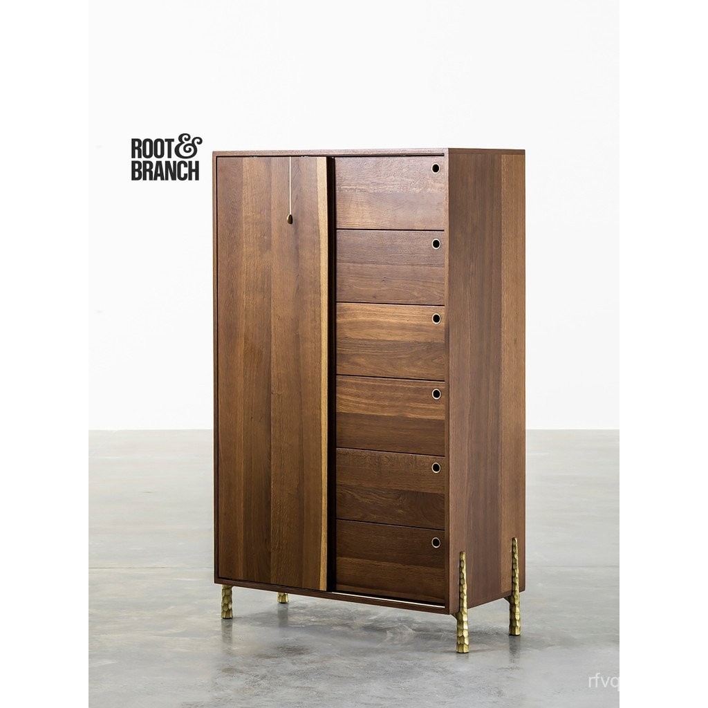 Original ImportBritish Root สาขาRetro French Oak SUSSE ประตูบานเลื่อนลิ้นชักตู้เก็บตู้หนังสือ