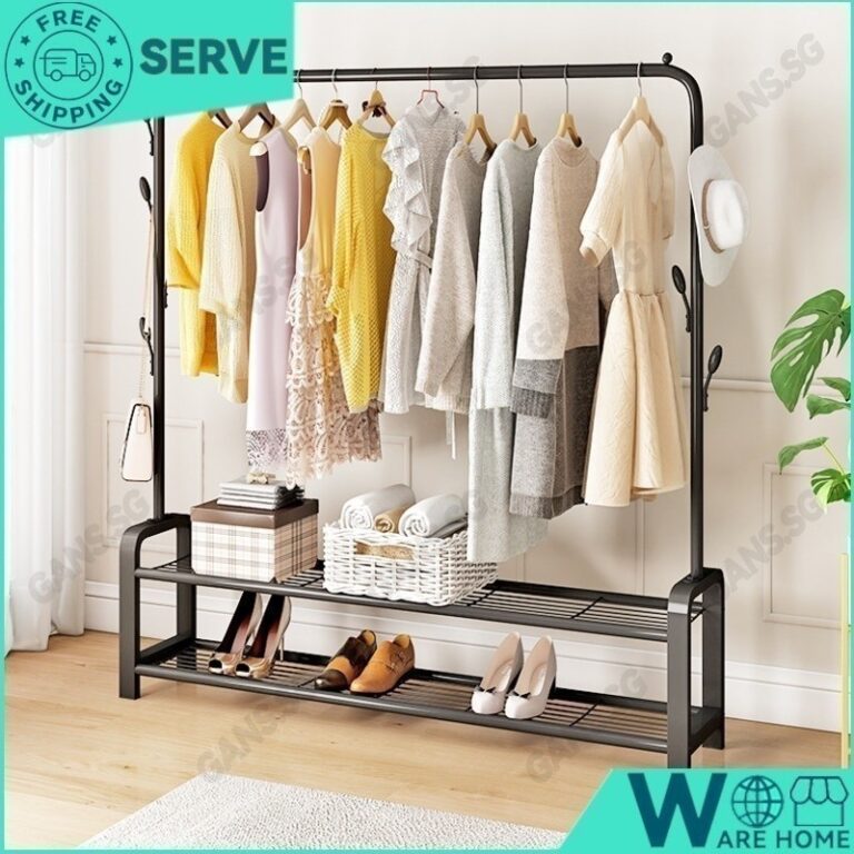 Coat Simple Rackclothes LS3 ไม้แขวนเสื้อชั้นพับห้องนอนเสาเดียวในร่มแขวนระเบียงในครัวเรือน