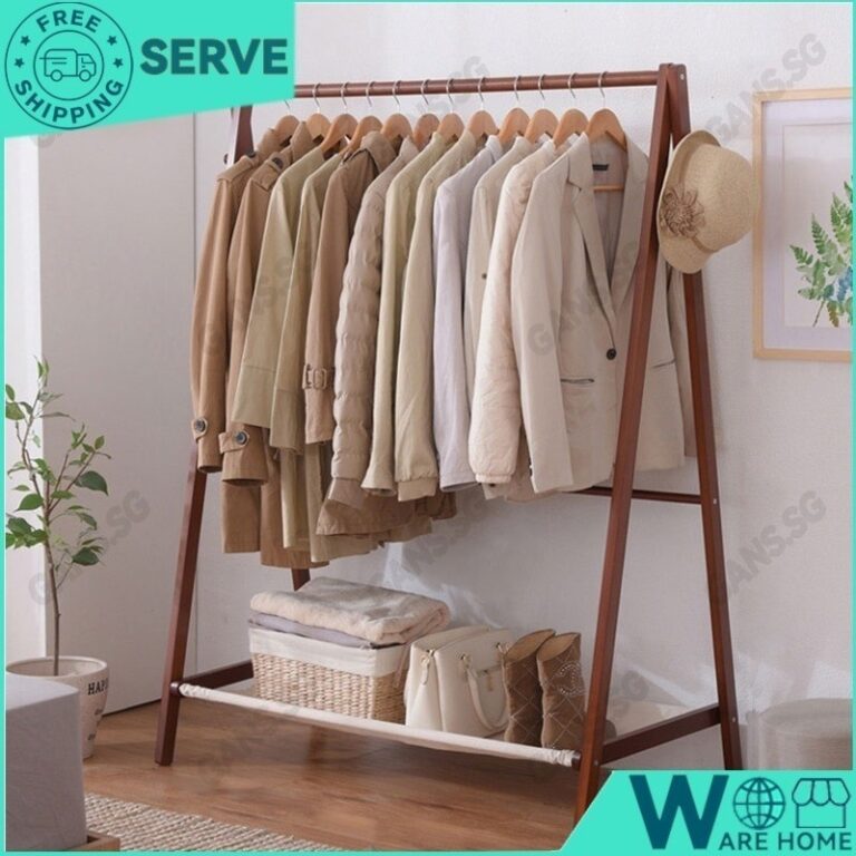 Coat Solid Rackwood ไม้แขวนเสื้อ LS3 ชั้นประเภทห้องนอน Nordic ในร่มไม้ในครัวเรือน