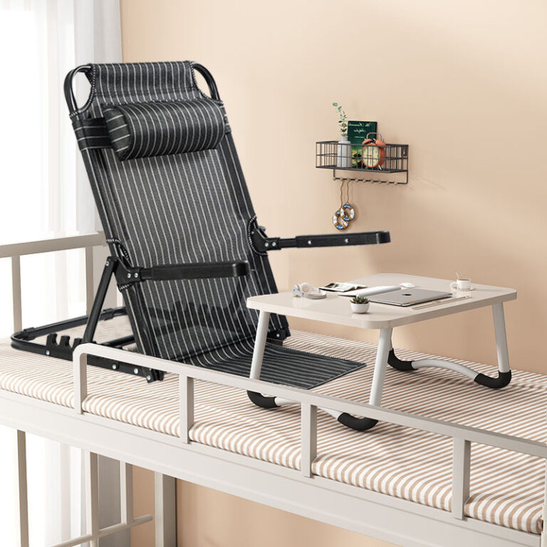 เก้าอี้พิงหลังปรับ7ระดับ พับได้ ใช้งานได้หลากหลาย รองรับหลัง ผ่อนคลายความเมื่อยล้า