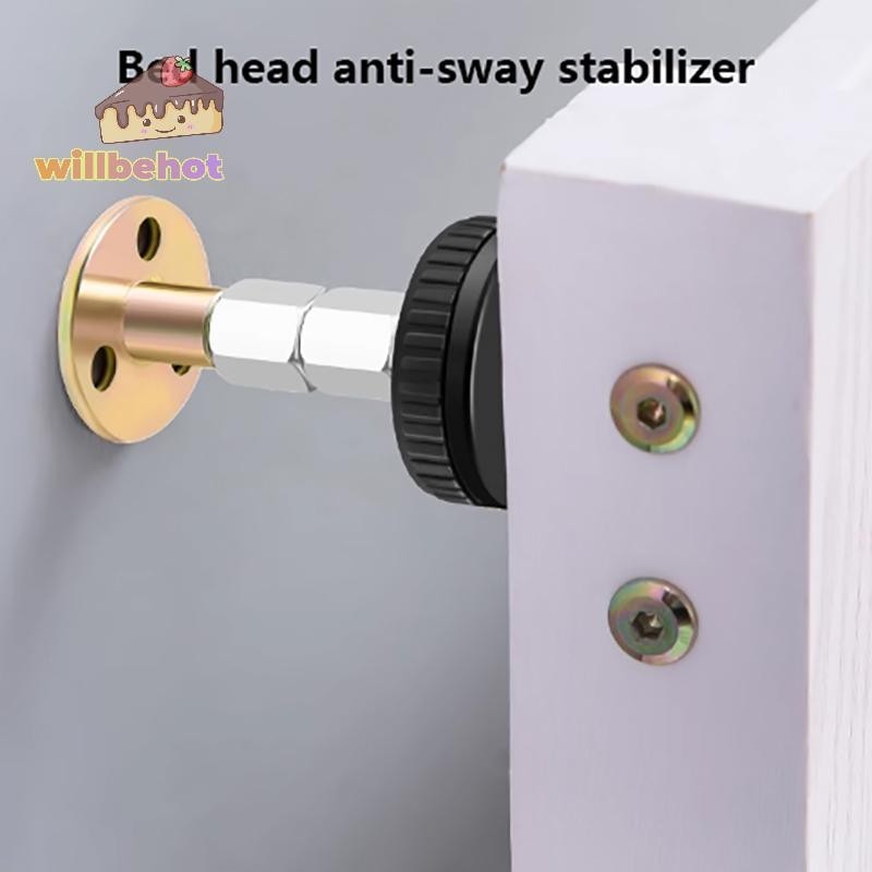 Willbehott ปรับหัวเตียง Stoppers โครงเตียงป้องกันการคลาย AntiShake Fixer สาหรับตู้โซฟาฮาร์ดแวร์ Wall Stabilizer ใหม่